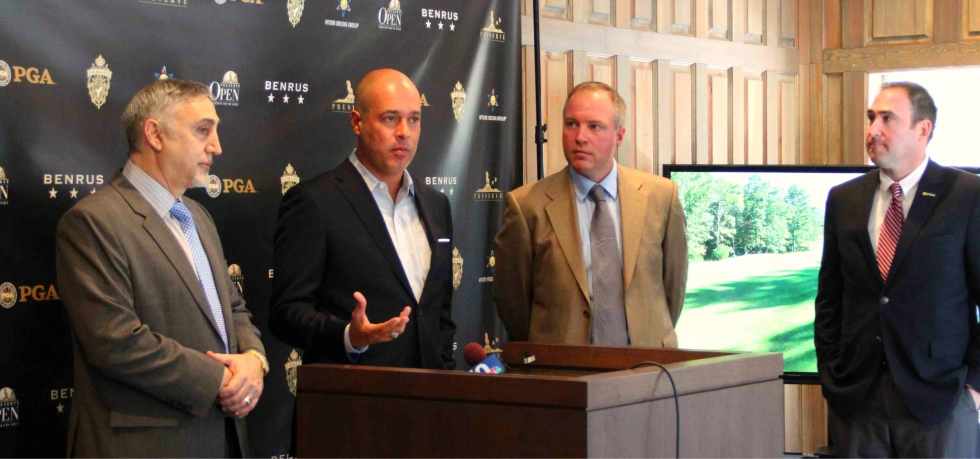 The BENRUS Open golf course announcement at The Preserve, a luxurious retreat.